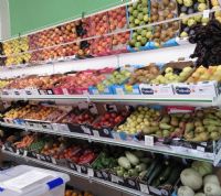 Frutas y verduras estanterías