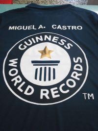 Guinness World Record Miguel A. Castro